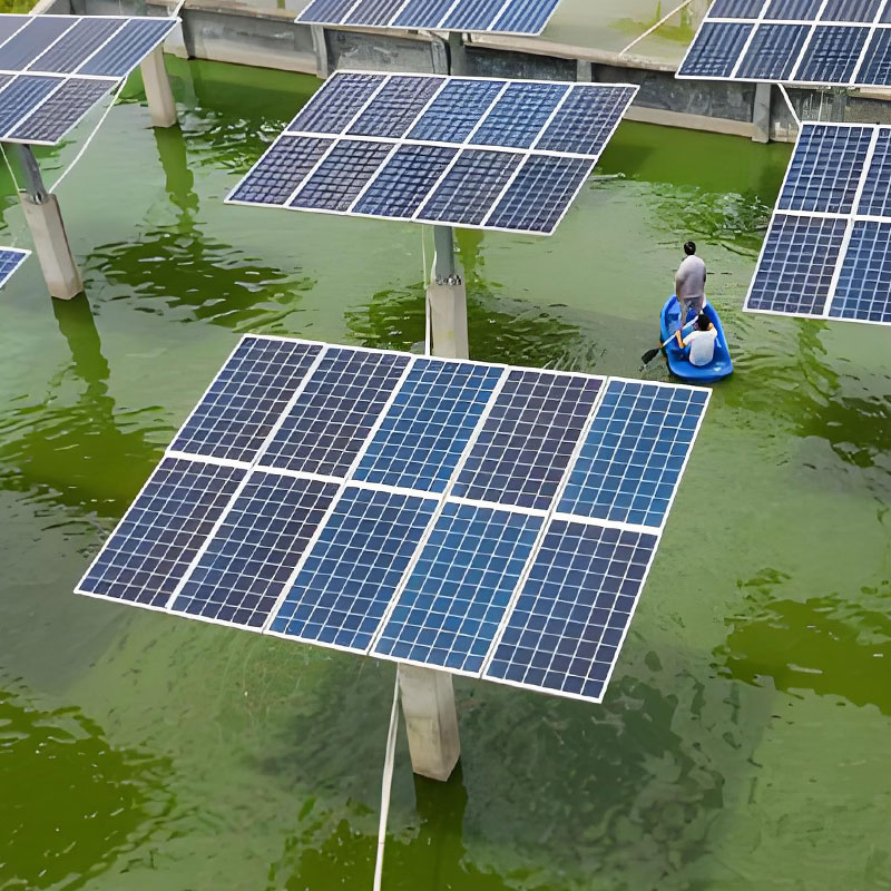 Suporte solar fixo de superfície de água